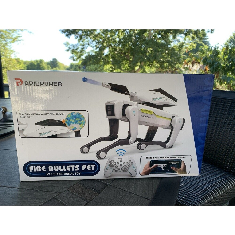 Rapidpower Remote Controlled Robot Dog Tested Works Complete In Box